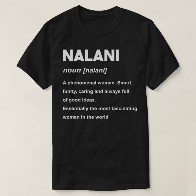 Camiseta Nalani Name  (Frente do Design)