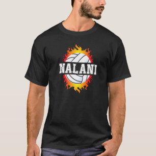 Camiseta Nalani Name Voleibol Player Girls Ball and Net S