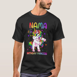 Camiseta Nama Da Princesa de Aniversário Flagindo Unicor
