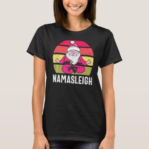 Camiseta Namasleigh Papais noeis Em Yoga Meditam Chr Engraç