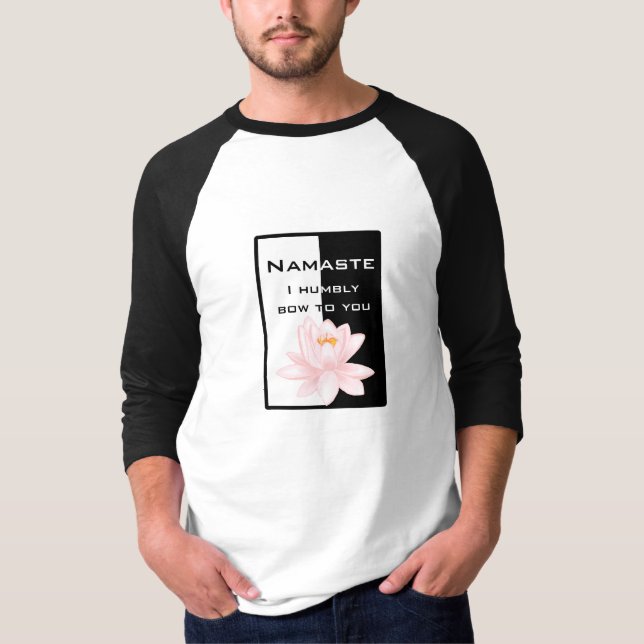 Camiseta Namaste - arco-te humildemente (Frente)
