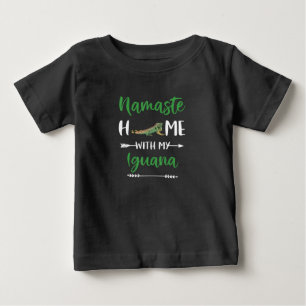 Camiseta Namaste Casa Com Minha Iguana Funny Iguana Iguana 
