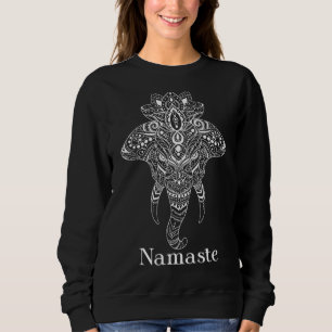 Camiseta Namaste Ganesh Elefante Rosto do Deus Ganesha Hind