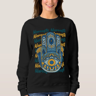 Camiseta Namaste Hamsa Mão Religião Yoga Hinduísmo Hamsa Ol