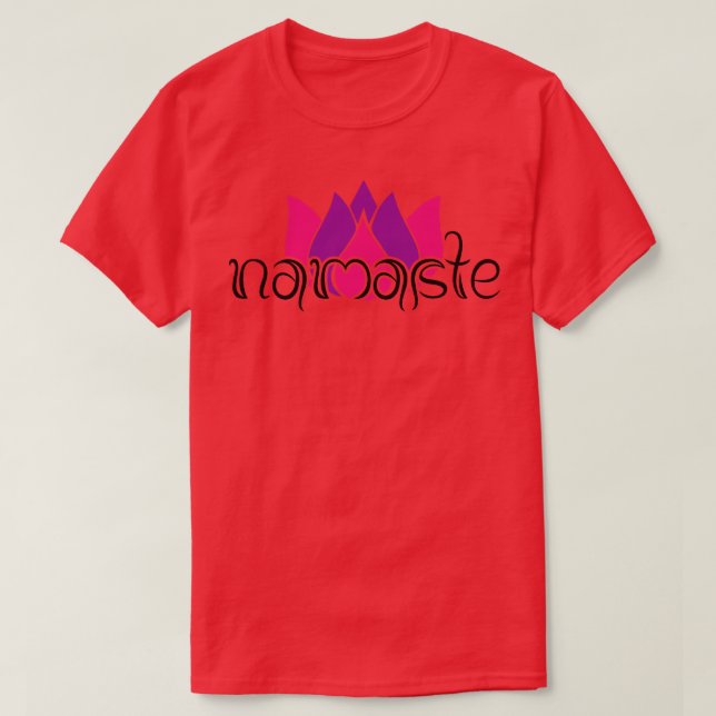 Camiseta Namaste Lotus Flower (Frente do Design)