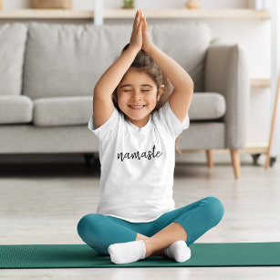 Camiseta Namaste   Meditação Espiritual Moderna Crianças Io