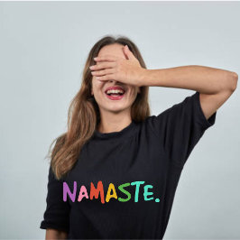 Camiseta Namaste | Meditação Espiritual Moderna Yoga T-Shir