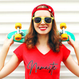 Camiseta Namaste | Meditação Espiritual Moderna Yoga T-Shir