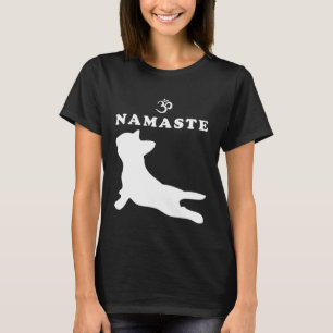 Camiseta Namaste Om Símbolo Francês Buldogue Yoga Para Mulh