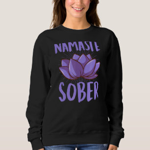 Camiseta Namaste Sober Namastay Sober Inspirational Sobriet