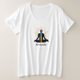 Camiseta *~* Namaste Sun Universe Man Medita Lotus Pose