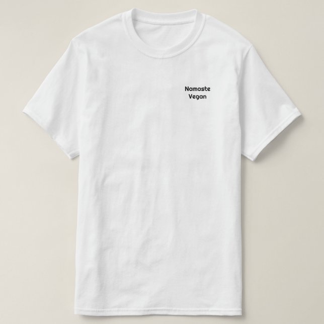 Camiseta Namaste Vegan (Frente do Design)