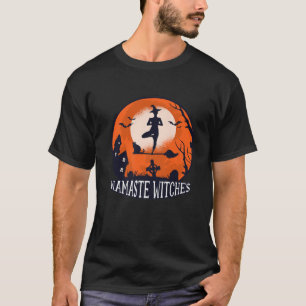 Camiseta Namaste Witches Halloween Bruxas Yoga Halloween