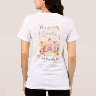 Camiseta Namaste with my Goats Yoga Tee