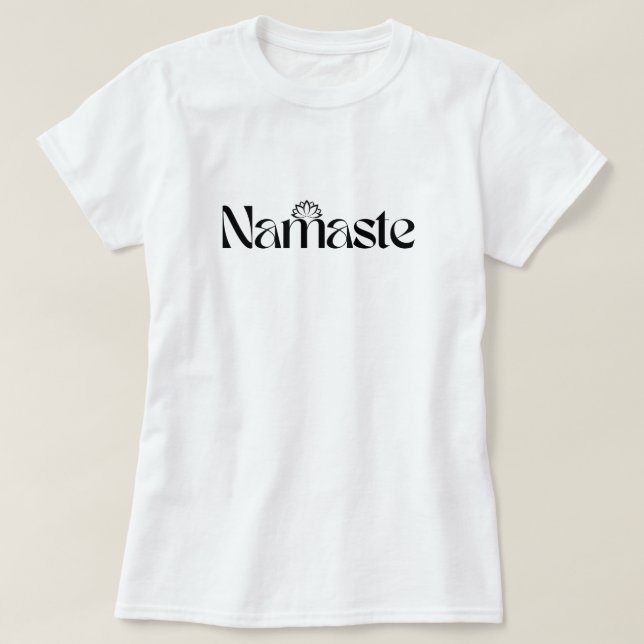 Camiseta Namaste yoga (Frente do Design)