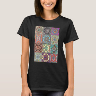 Camiseta Namaste Zen Caleidoscópio Asiático Colorido Desenh