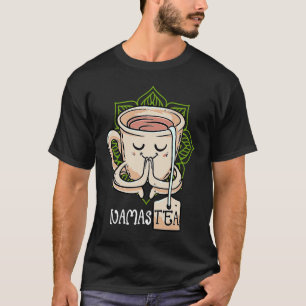 Camiseta NamasTea Meditação Chá Verde Ioga Namaste Pun