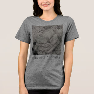 Camiseta namesake magnolia, flores, tecido, algodão e mão