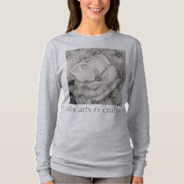 Camiseta namesake magnolia, flores, tecido, algodão e mão