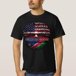 Camiseta Namíbia Sinalizador de Raízes de Árvores Americana