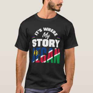 Camiseta Namibiano Namíbia Bandeira Namibiana É Onde Minha