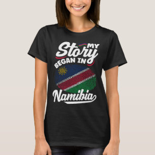 Camiseta Namibiano Namíbia Bandeira Namibiana Minha Históri