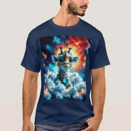Camiseta Namorada Adorável de Namorada Cabeça em Nuvens