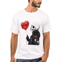 Namorada Assustadora - Caveira Personalizável com