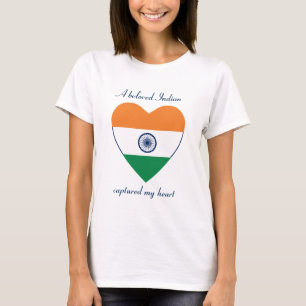 Camiseta Namorada Bandeira da Índia