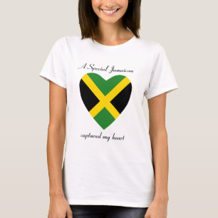Camiseta Namorada Bandeira da Jamaica