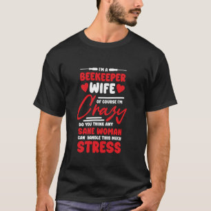 Camiseta Namorada da Esposa Beekeeper para Abelhas de Bee L