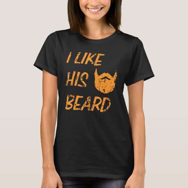 Camiseta Namorada Da Esposa Como A Barba Dele (Frente)