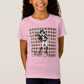 Camiseta namorada dançarina cor-de-rosa 