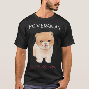 Camiseta Namorada de Fluffy do Urso de Pomerânia