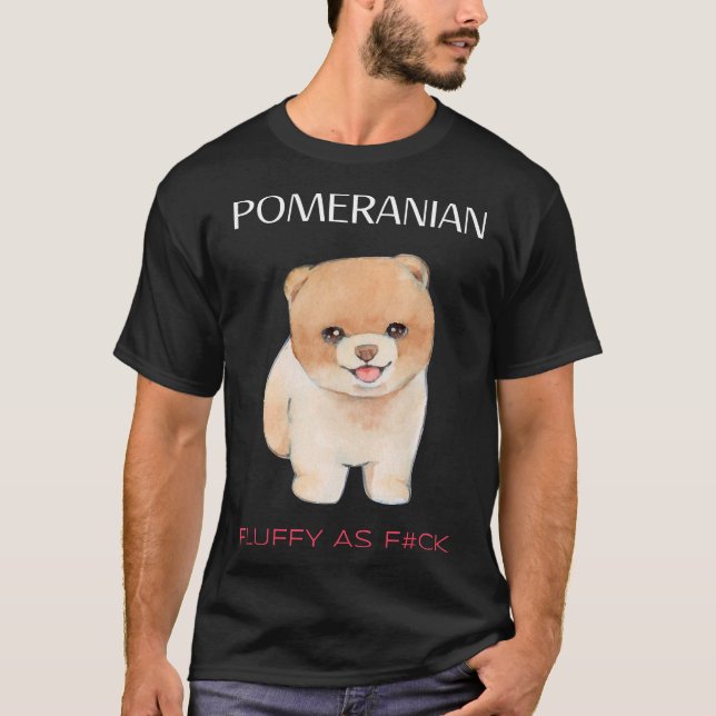 Camiseta Namorada de Fluffy do Urso de Pomerânia (Frente)