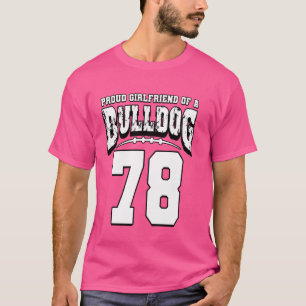 Camiseta Namorada De Futebol Do Jogador 78 Para O Bulldog