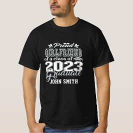 Camiseta Namorada de orgulho de uma classe de Formando PRET