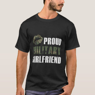 Camiseta Namorada de Soldado Namorada militar orgulhoso