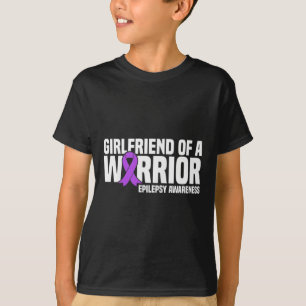 Camiseta Namorada de um Guerreiro Roxo Epilepsia Awa