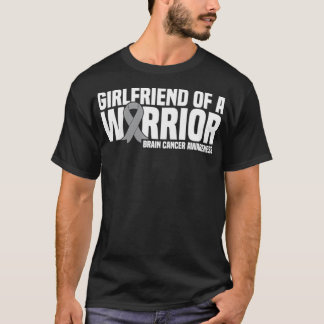 Camiseta Namorada de uma Cinza de guerreira Cérebro de fita