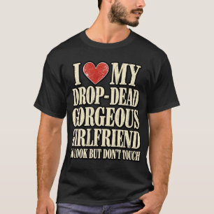 Camiseta Namorada Deslumbrante Olhe Mas Não Toque Bo Dive
