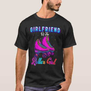 Camiseta Namorada do Roller Girl Roller Skating Birth