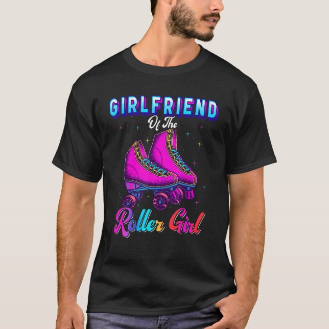 Camiseta Namorada do Roller Girl Roller Skating Birth (Frente)