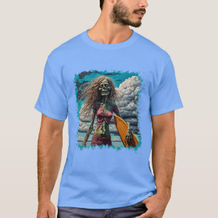 Camiseta Namorada do Surfer Zombie