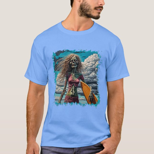 Camiseta Namorada do Surfer Zombie (Frente)