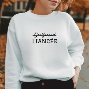 Camiseta Namorada Fiancée noivado anunciado