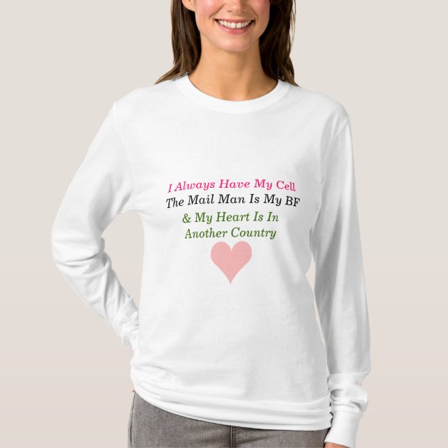 Camiseta Namorada Hoody do exército (Frente)