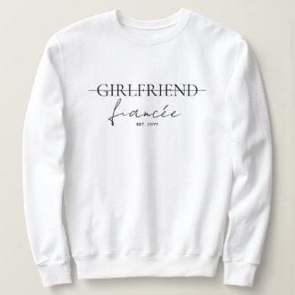 Camiseta Namorada Minimalista Para Noiva Engajada
