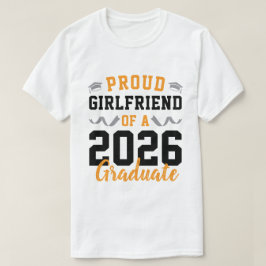 Camiseta Namorada Orgulhosa de um Festa de Formatura 2026 P