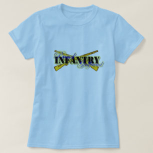 Camiseta Namorada orgulhoso da infantaria